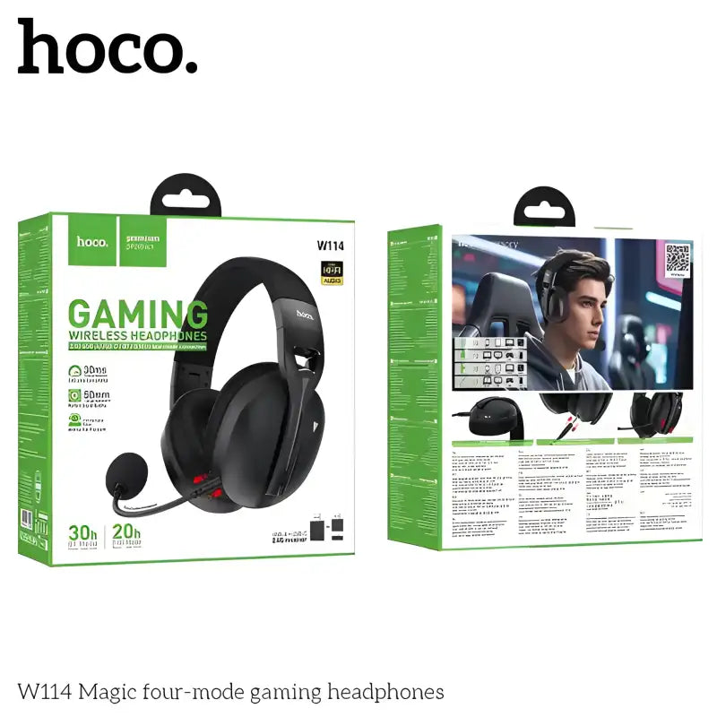 HOCO W114 Magic Four Mode Gaming Wireless Headphones With Microphone