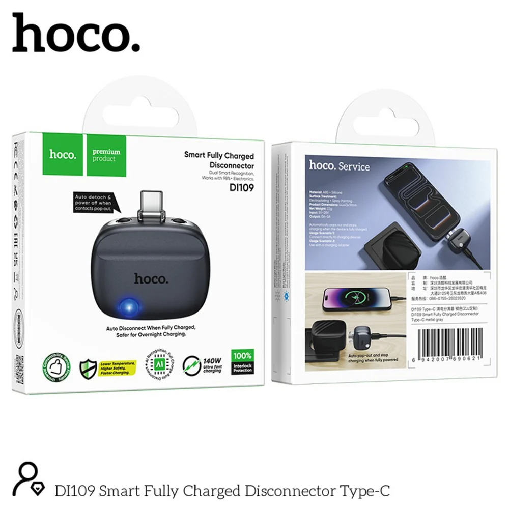 HOCO DI109 Smart Fully Charged Disconnector – Type-C
