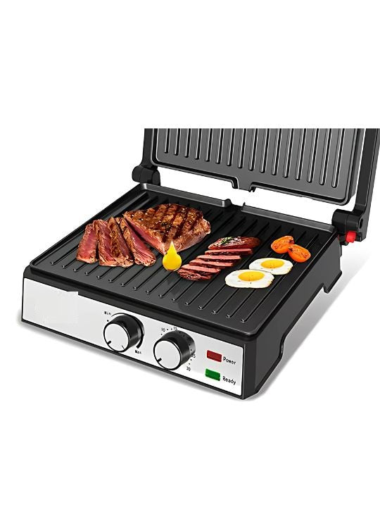 Stainless Steel Steak Griddles Non Stick Electric Sandwich Grill Panini Maker