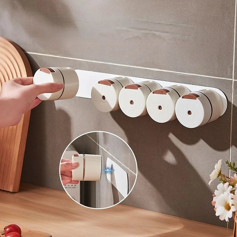 Set of 6 Magnetic Condiment Containers for Kitchen