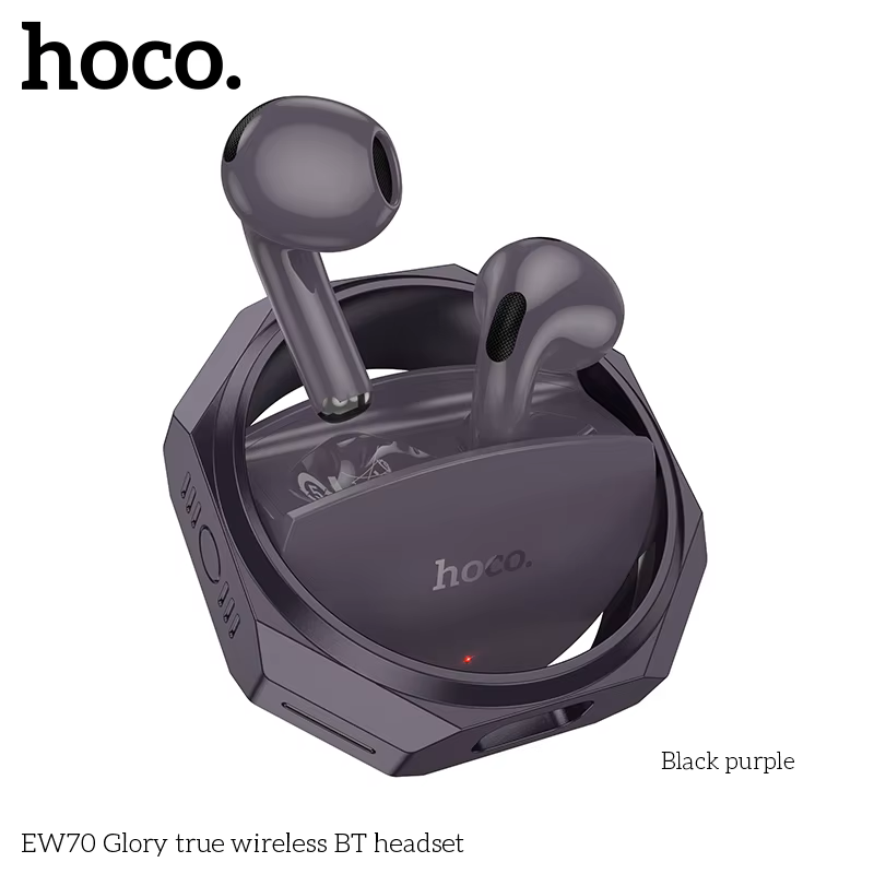 سماعات أذن HOCO EW70 اللاسلكية الحقيقية بتقنية البلوتوث وسماعات الموسيقى الرياضية عالية الدقة