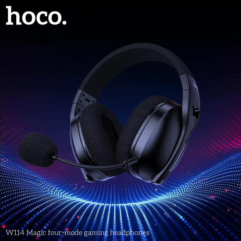سماعات رأس لاسلكية للألعاب HOCO W114 Magic Four Mode مع ميكروفون