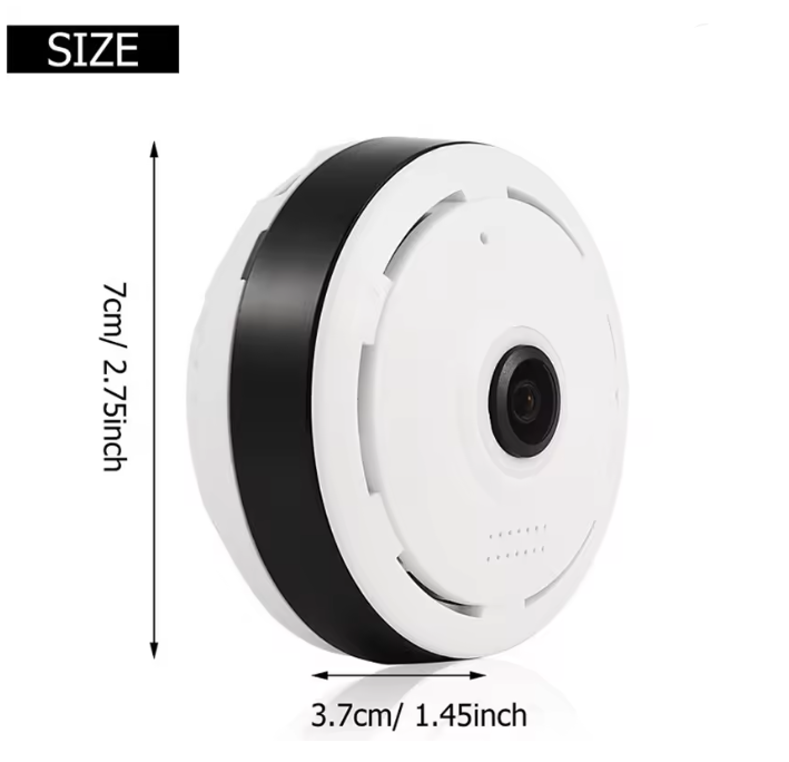 كاميرا مراقبة منزلية V380 5MP بانورامية لاسلكية مزودة بخاصية WIFI