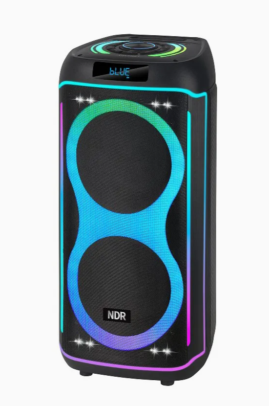 مكبر صوت كاريوكي لاسلكي مزدوج NDR-820 مقاس 8 بوصات بتقنية البلوتوث للحفلات