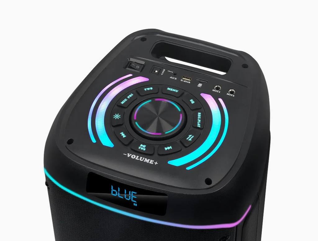 مكبر صوت كاريوكي لاسلكي مزدوج NDR-820 مقاس 8 بوصات بتقنية البلوتوث للحفلات