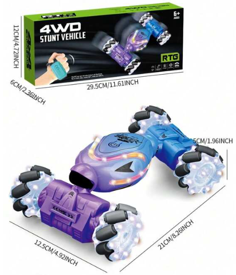 سيارة حيلة تعمل بالتحكم عن بعد، دفع رباعي 2.4 جيجاهرتز، مع استشعار للإيماءات