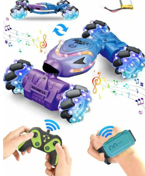 سيارة حيلة تعمل بالتحكم عن بعد، دفع رباعي 2.4 جيجاهرتز، مع استشعار للإيماءات