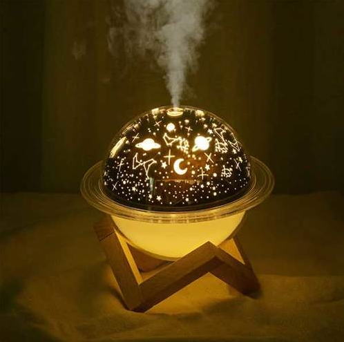 Creative Humidifier LED Projector is a humidifier and a beautiful desktop artwork