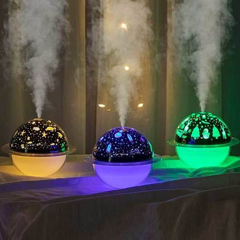 Creative Humidifier LED Projector is a humidifier and a beautiful desktop artwork