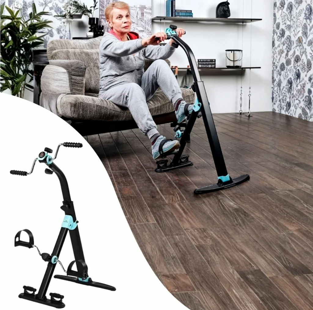 دراجة تدريب عمودية لليدين والساقين مع شاشة LCD