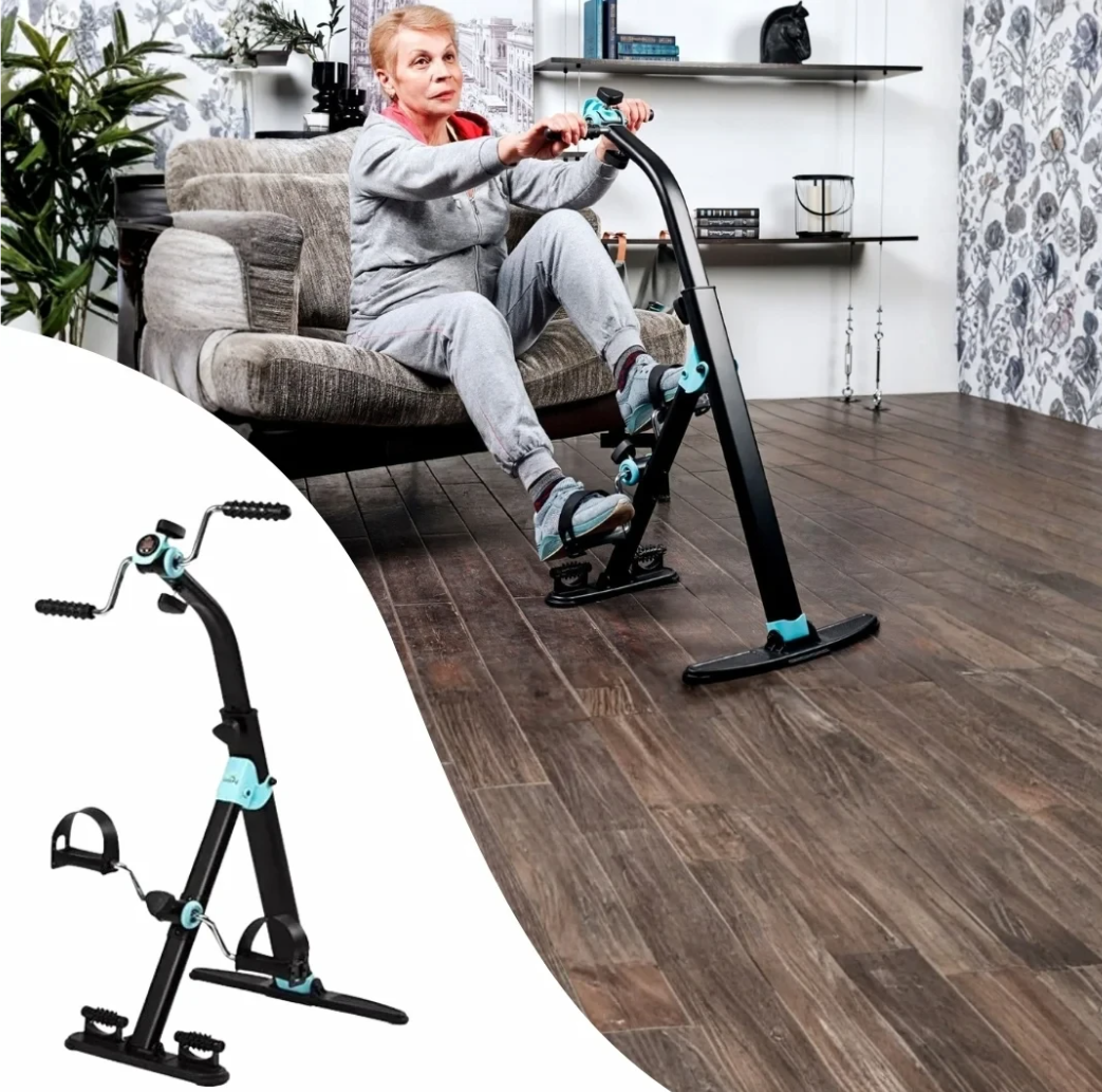 دراجة تدريب عمودية لليدين والساقين مع شاشة LCD