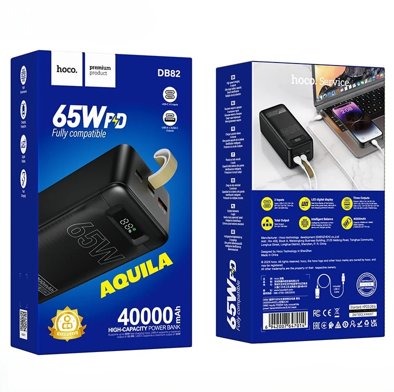 HOCO DB82 40,000mAh 65W Power Bank