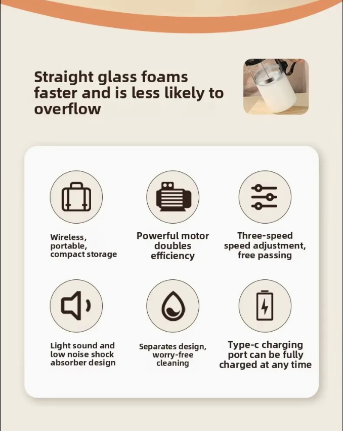 ELECTRIC HANDHELD MILK FOTHER JUICER POWDER MIXER WHISK