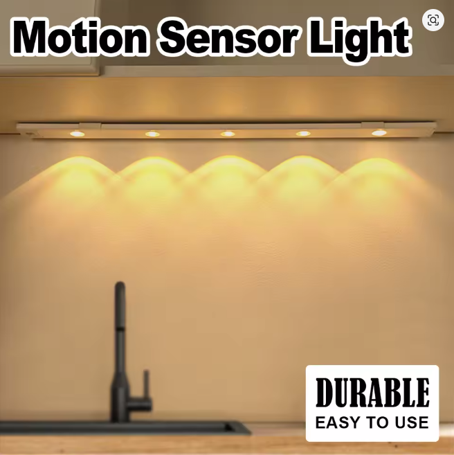 LED Cabinet Lights Motion Sensor Wireless Ultra Thin Night Light 60cm