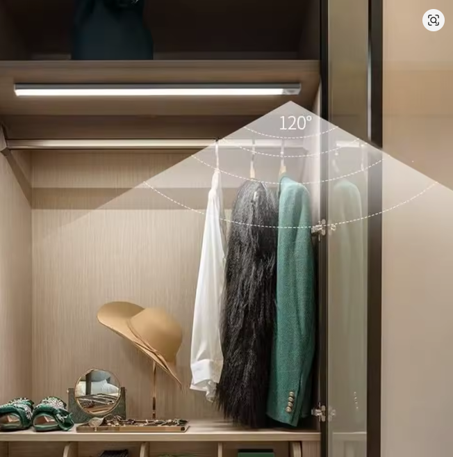 LED Cabinet Lights Motion Sensor Wireless Ultra Thin Night Light 60cm