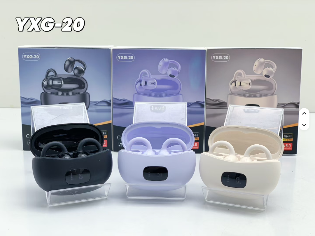 سماعات أذن للألعاب بتقنية TWS مع شاشة عرض رقمية LED طراز YXG-20