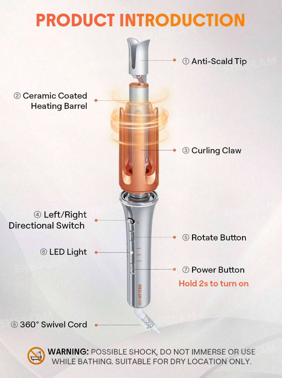 SHEGLAM Automatic Curling Iron