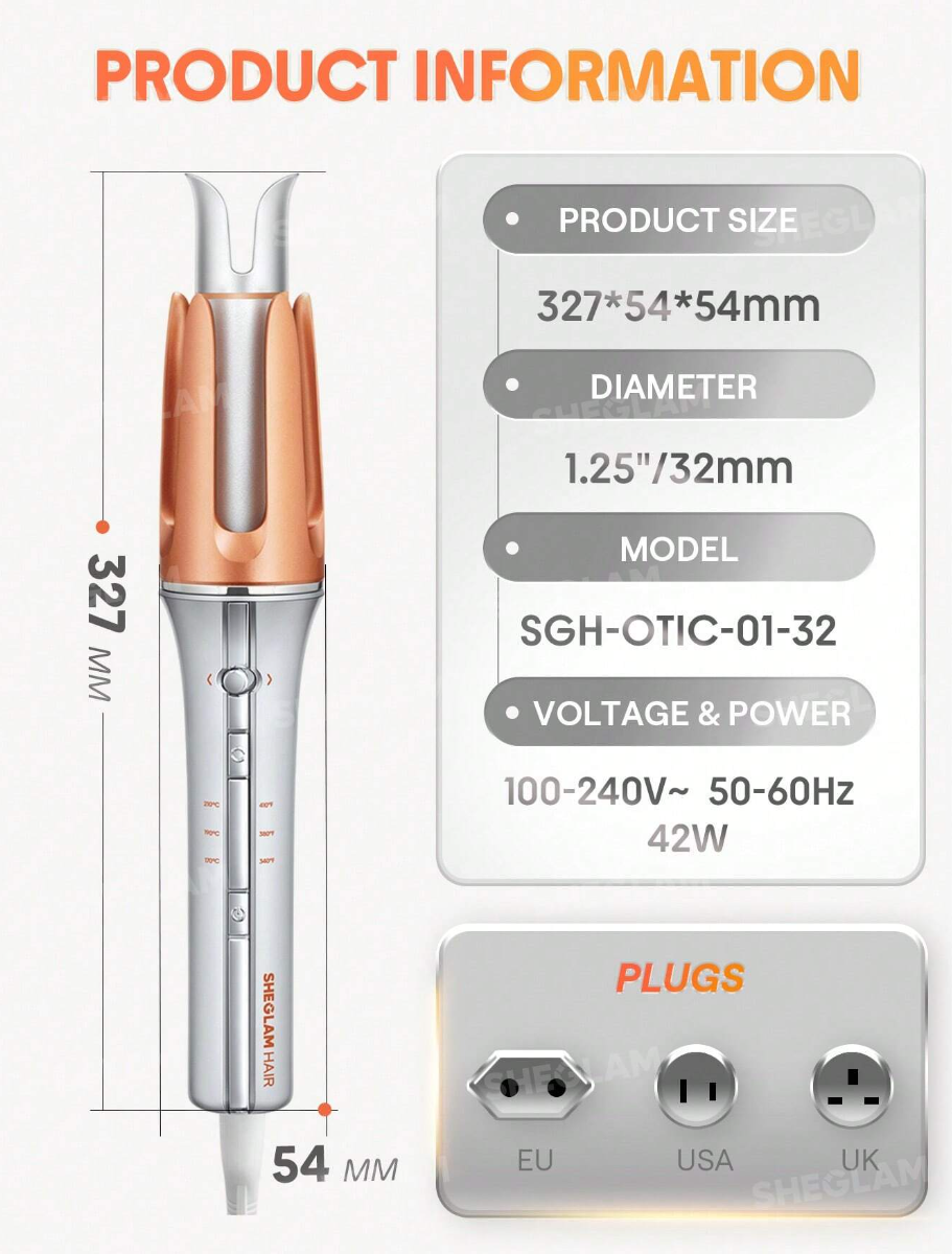SHEGLAM Automatic Curling Iron