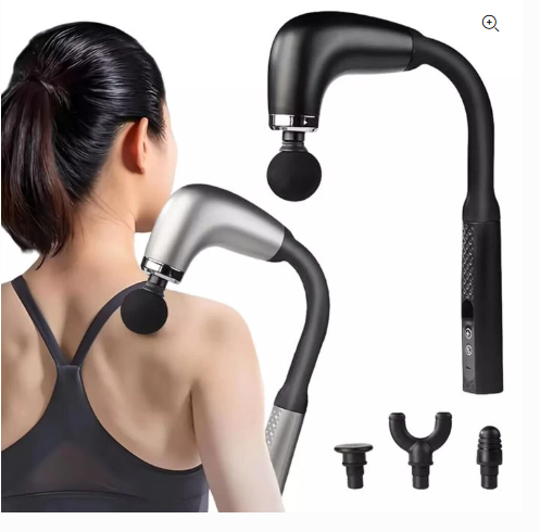 مسدس تدليك كهربائي لاسلكي قابل لإعادة الشحن للرقبة والظهر والخصر