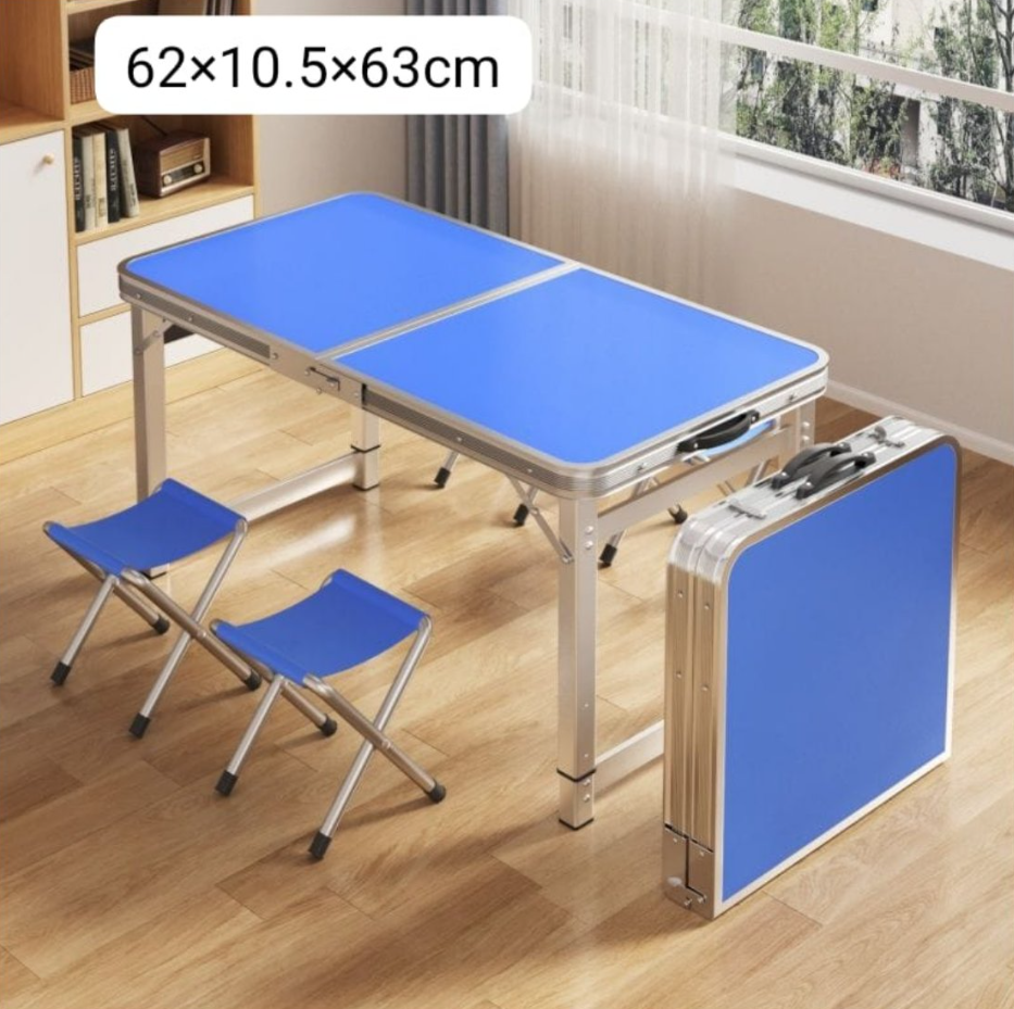 Outdoor Comping Portable Aluminum Alloy Foldable Dining Tables and Chairs Set