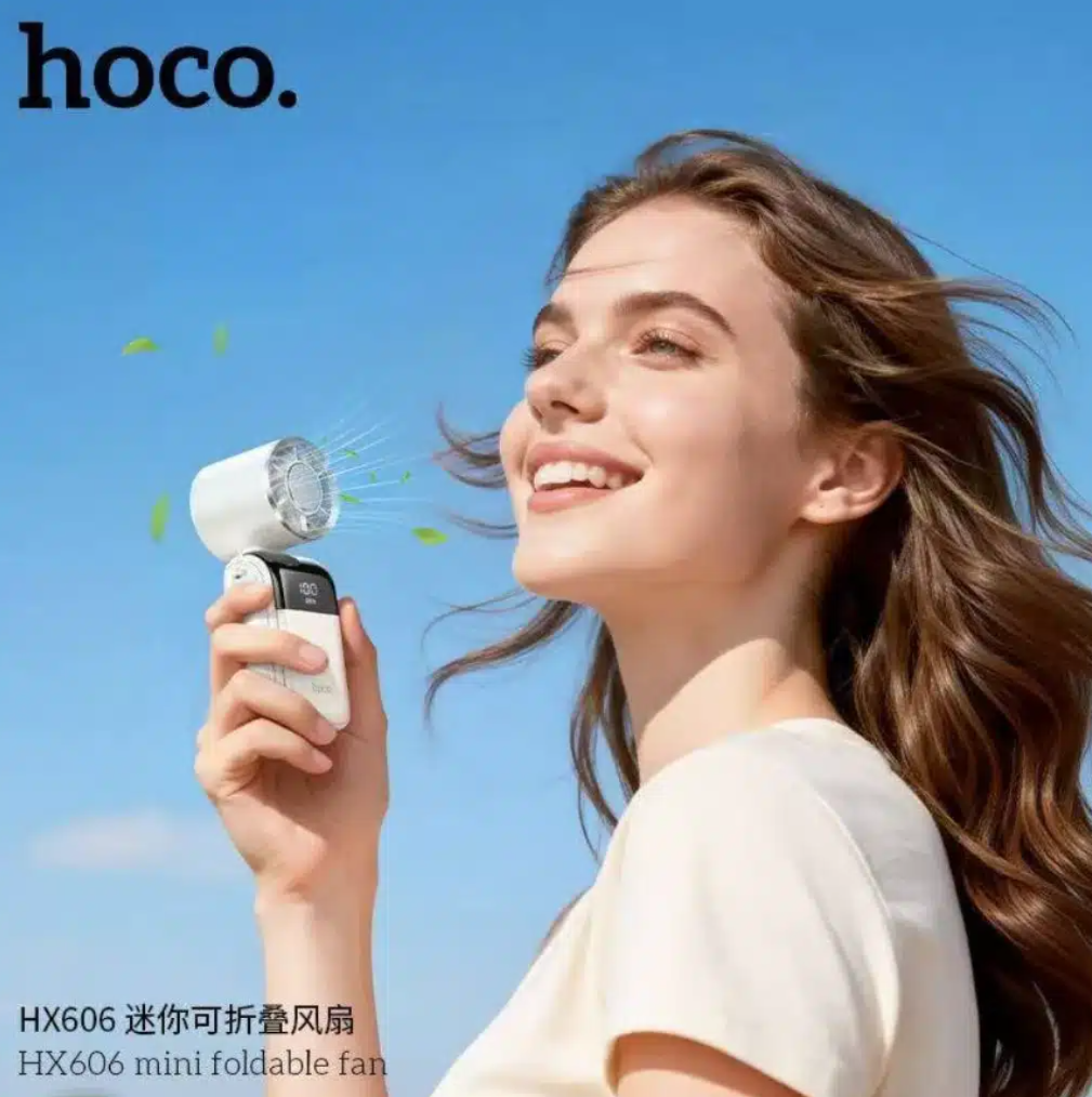 HOCO HX606 Foldable Mini Handheld Fan