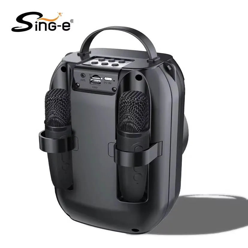 Sing-E ZQS-W4110 Portable Bluetooth Speaker with RGB Lights Dual Wireless Microphones