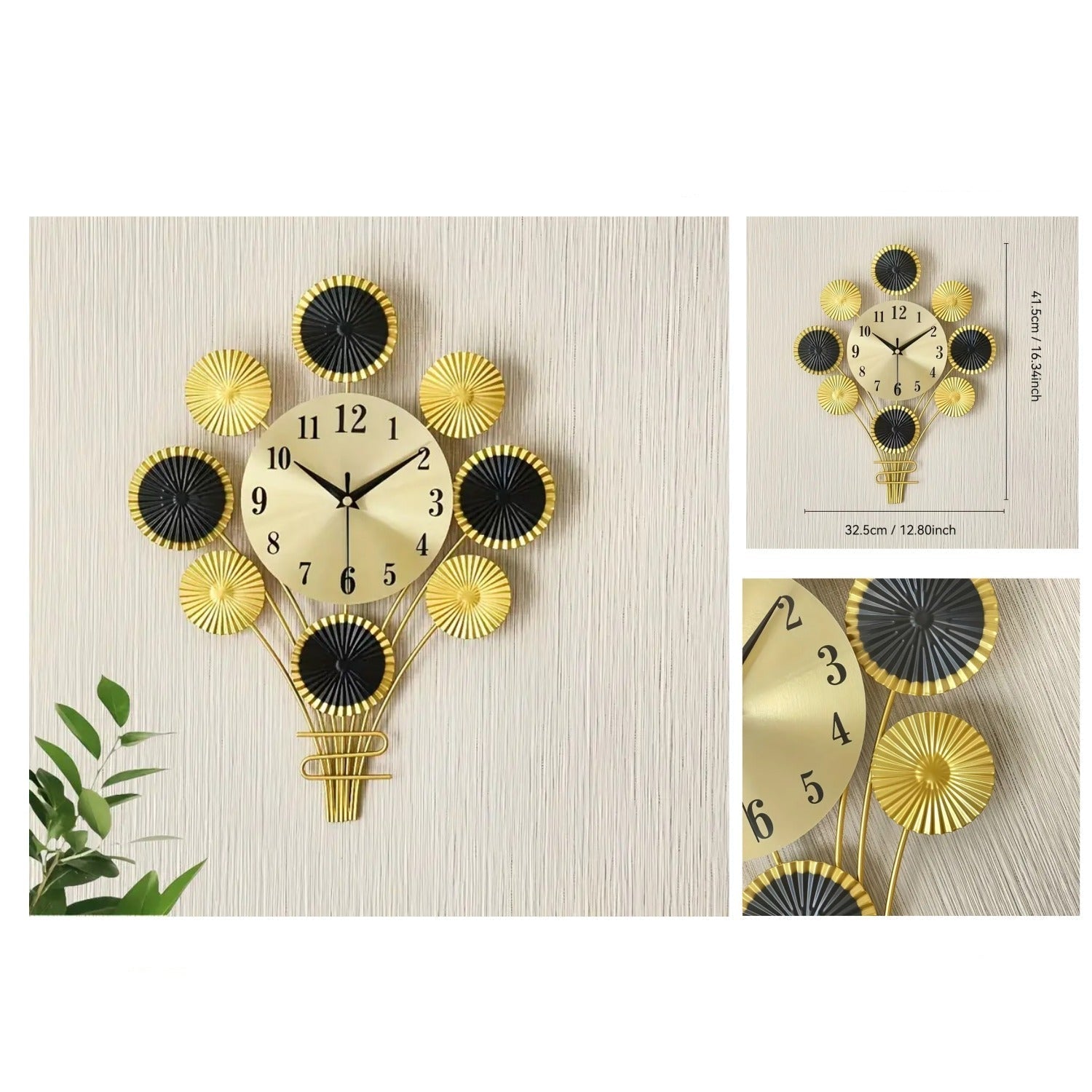 Unique Balloon Shape Nordic Design Metal Fancy Wall Clock