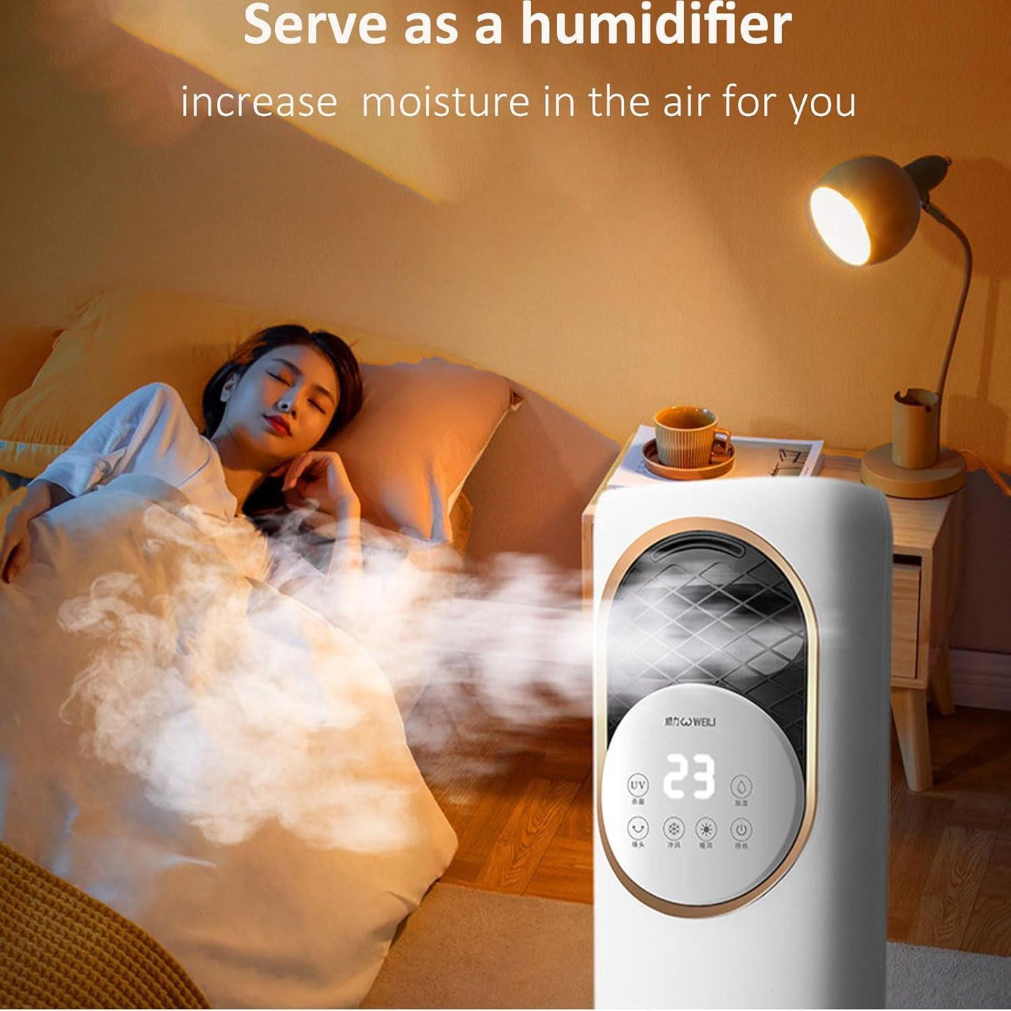 5 in 1 Cool and Heat Tower Fan
