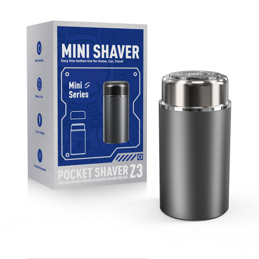 ماكينة حلاقة صغيرة محمولة متعددة الوظائف للرجال مزودة بغسالة للجسم وماكينة حلاقة كهربائية من الفولاذ لتشذيب شعر الأنف