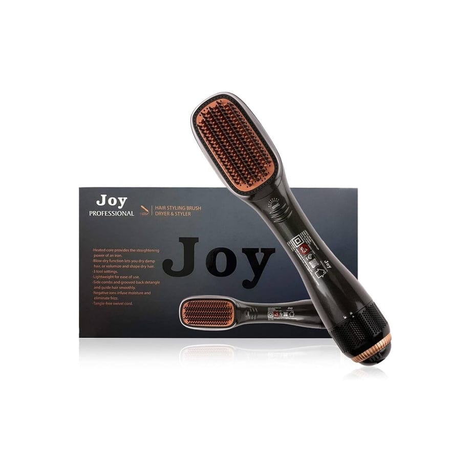 Joy Professional 3-in-1 Hair Styling Brush with Hair Dryer, Straightener & Volumizer