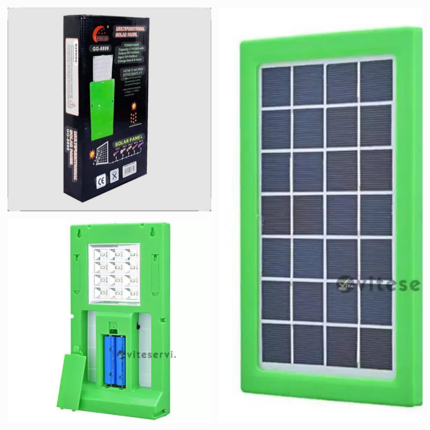 Portable LED Multifunctional Solar Panel  Light