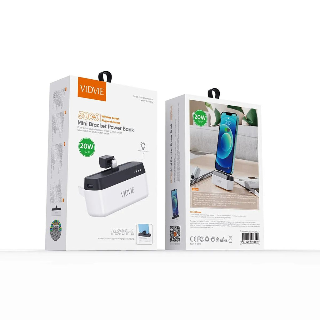 Vidvie PB791 5000mah Mini Bracket 20W Type C PD Power Bank