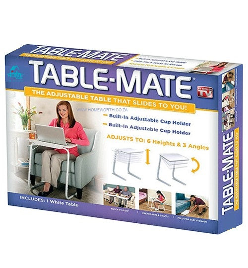 طاولة Tablemate المحمولة القابلة للطي ذات الارتفاع القابل للتعديل