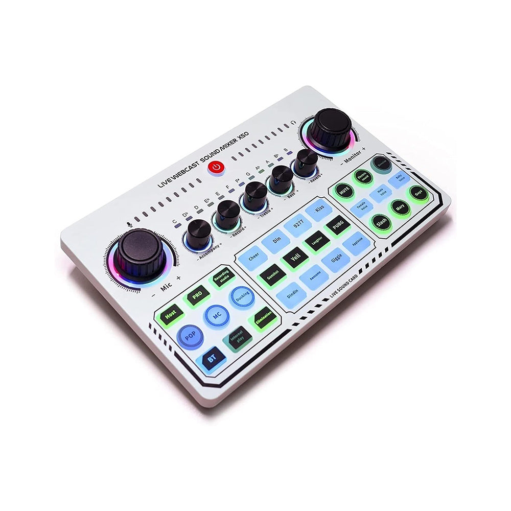 X50 Professional Recording Studio Sound Card Mixer