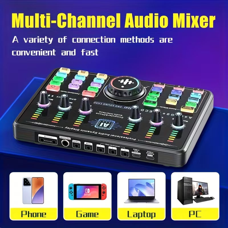 Ai10 SOUND CARD WITH F22 MIC Studio Kit