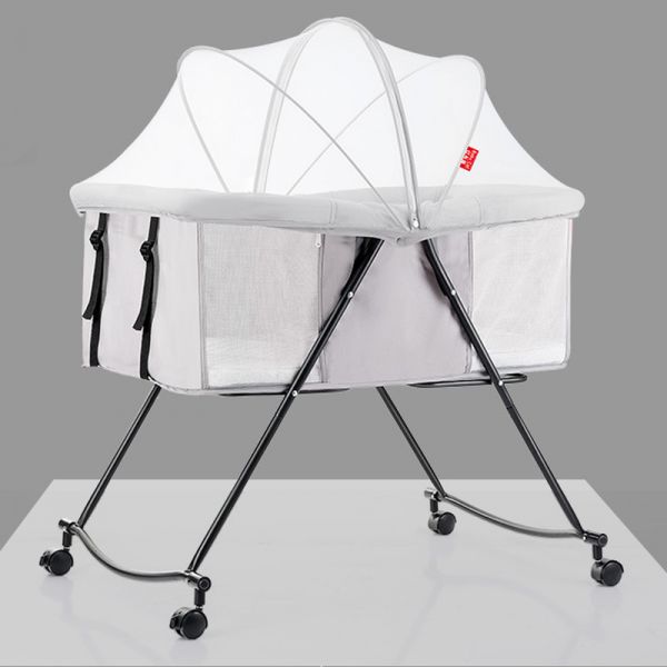 Portable Folding Newborn Infant Baby Sleeper Crib With Net