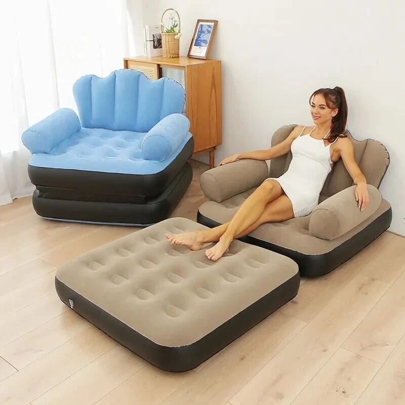 Folding Inflatable Sofa With Pull Out Couch