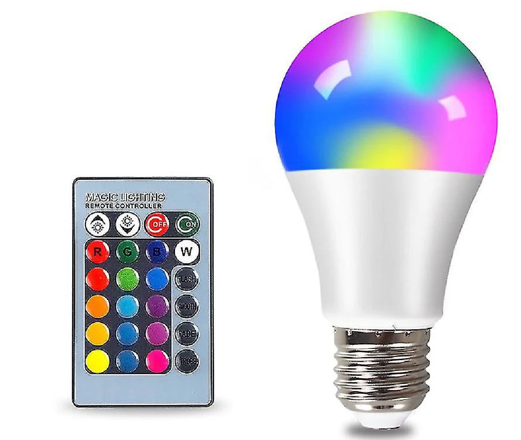 مصباح LED RGB A60 / A65 مع جهاز تحكم عن بعد