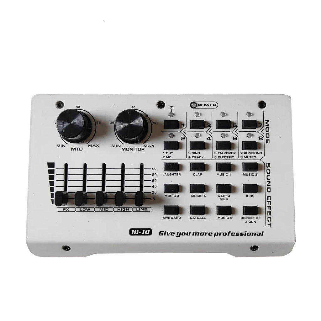 GAM 800F Sound Mixer With Professional BM800 Condenser Microphone Full set