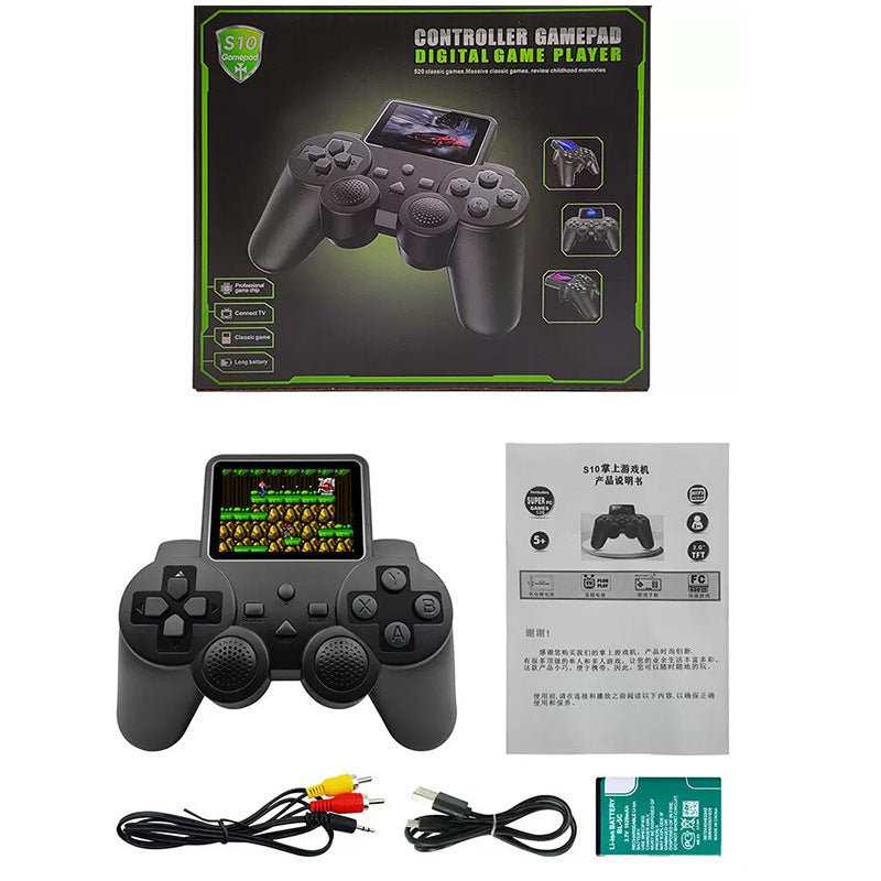 S10 Mini Handheld Game Console with 520 Games and 2.4G Wireless Gamepad Retro S10 Video Game Player and Pubg Controller