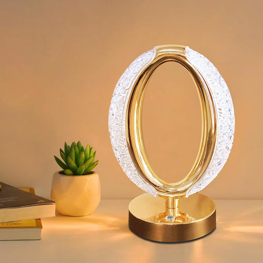 LED Table Lamp Stepless Dimming USB Charging Touch Magnetic Switch Home Decor Bedroom Bedside Living Room Acrylic Desk Lamp