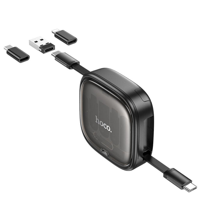 كابل بيانات تخزين قابل للسحب متعدد الوظائف من Hoco U140 Type-C إلى Type-C