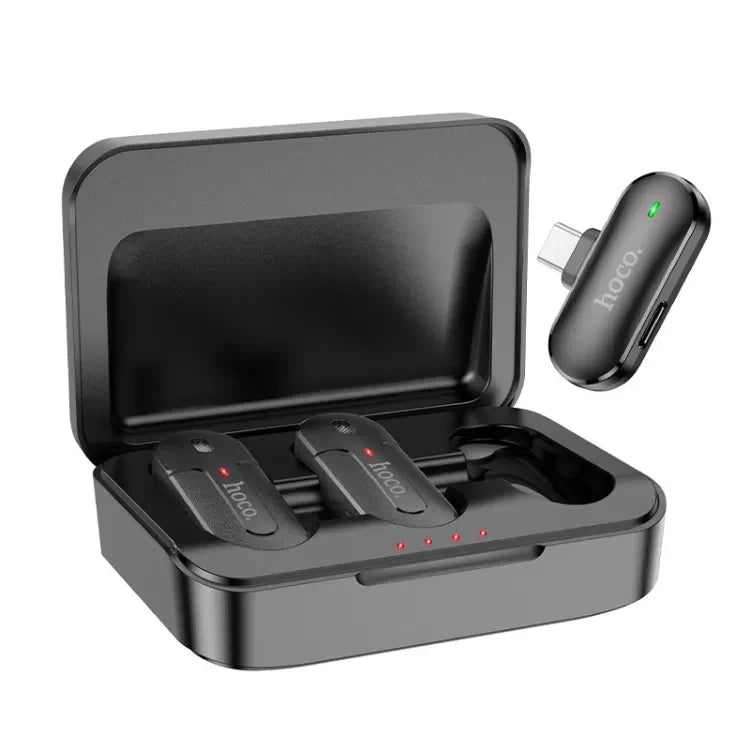 ميكروفون مزدوج من Hoco DI56 لافاليير لنوع C أو iPhone