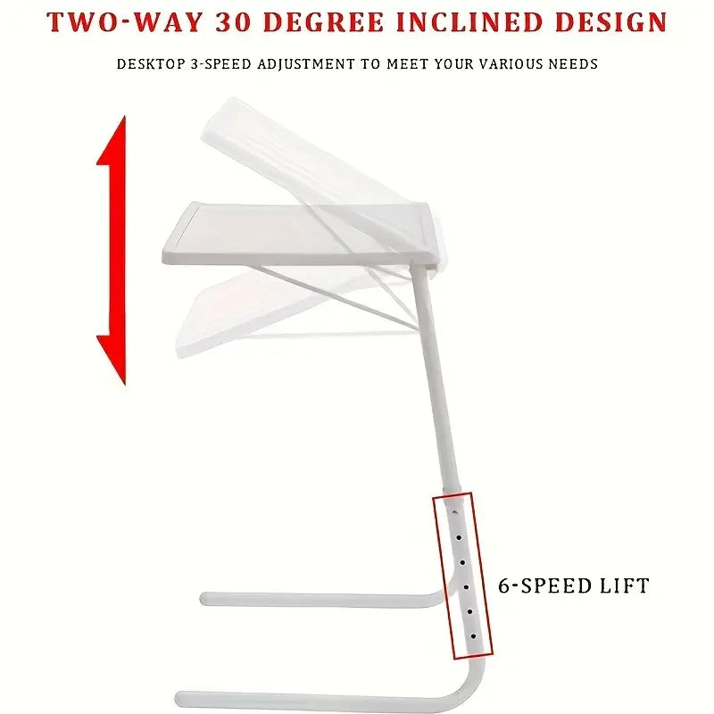 طاولة Tablemate المحمولة القابلة للطي ذات الارتفاع القابل للتعديل