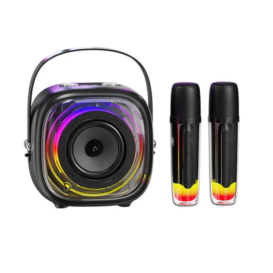 Multimedia Portable Karaoke Speaker With Two Microphone - K29