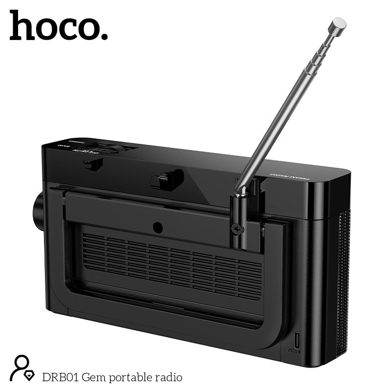HOCO DRB01 Portable AM FM Radio & Bluetooth Speaker