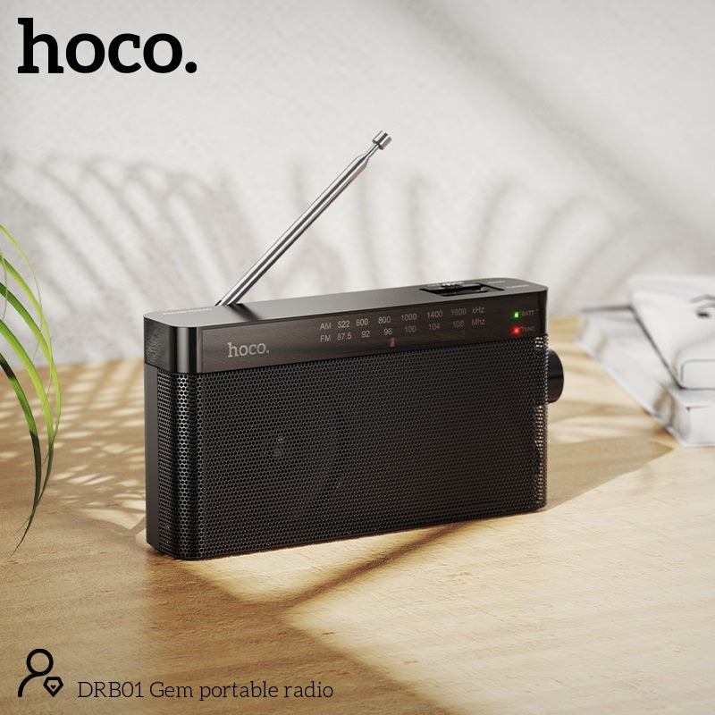 HOCO DRB01 Portable AM FM Radio & Bluetooth Speaker