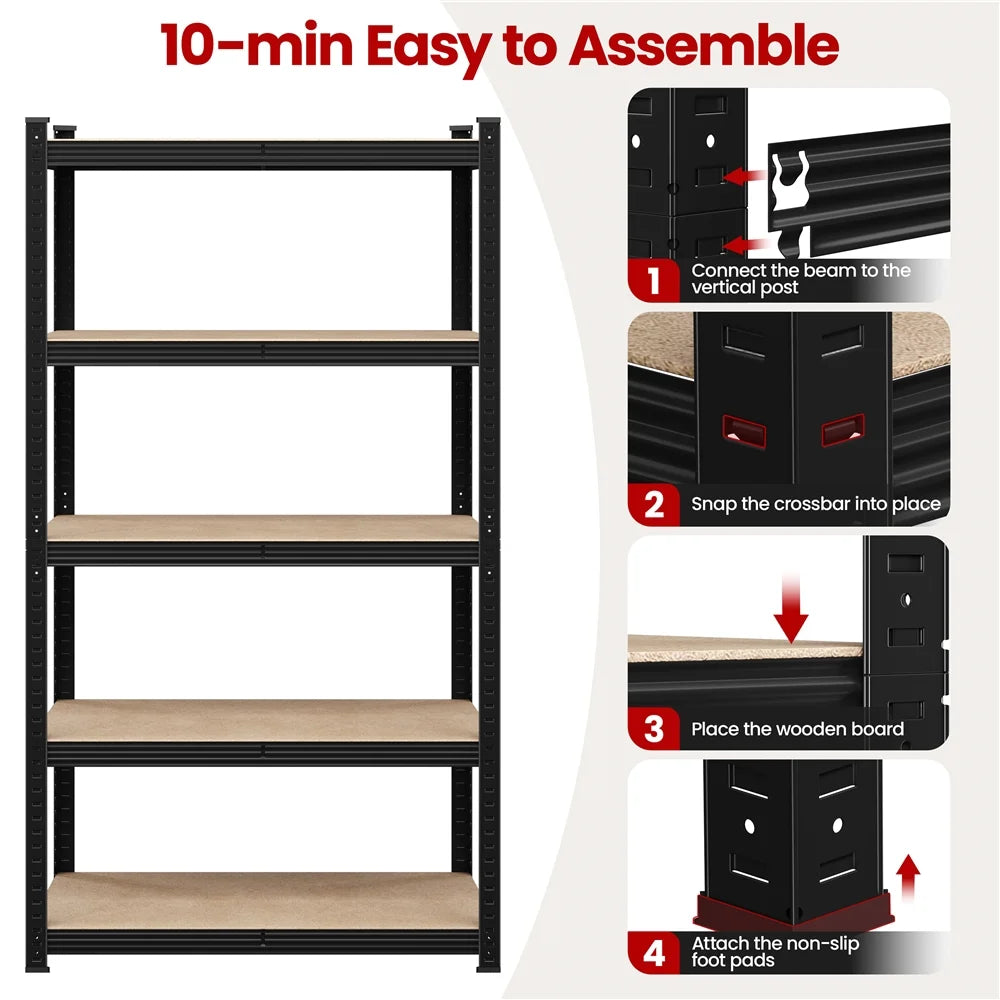 Heavy Duty Metal 5 Layers Storage Units Rack Shelf
