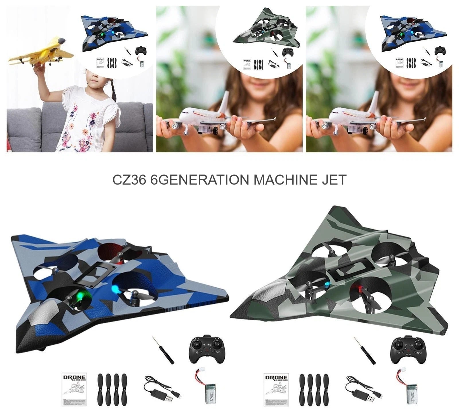 طائرة V32 للتحكم عن بعد مزودة بكاميرا عبر الحدود 4DRC