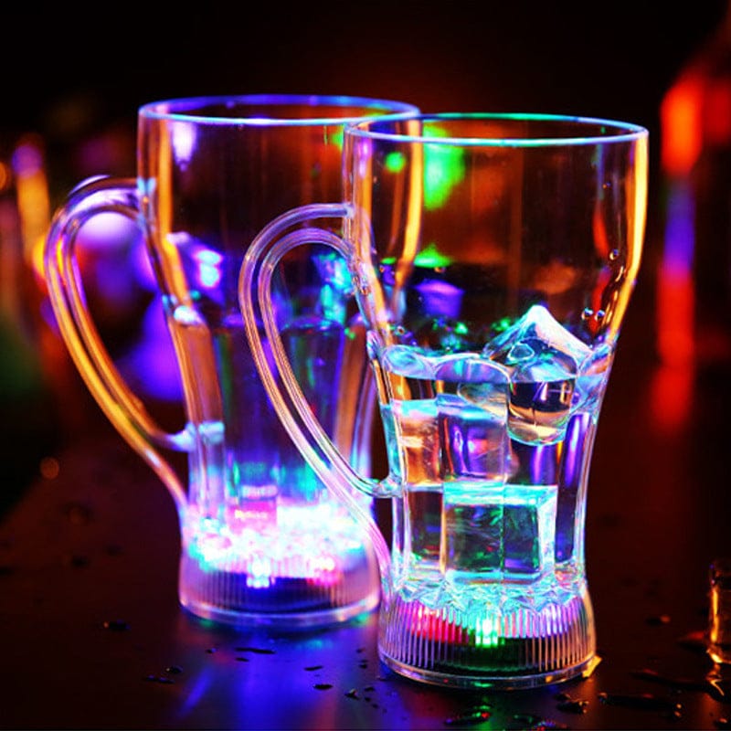 Led Flash Light Up Cups With Sensor Switch Glasses
